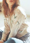 Beige-Green Floral Patchwork Embroidery Zipper Pockets Long Sleeve Coat