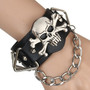 Leather Skull Bracelet