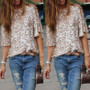 Casual High Street Sexy sequined oblique loose T-shirt Women t Shirt Summer style