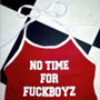 Fashion New Hanging Neck NO TIME FOR FUCKBOYZ Litter Print Bandage sports Wrapped Chest Top
