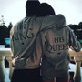 The King&His Queen Men Women's Casual Lover Couple's Cotton Sweatshirts Hoodies for Autumn Winter