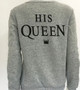 The King&His Queen Men Women's Casual Lover Couple's Cotton Sweatshirts Hoodies for Autumn Winter