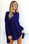Casual Women Long Tops Autumn and Winter Long Sleeve Loose Blouse