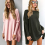 Casual Women Long Tops Autumn and Winter Long Sleeve Loose Blouse