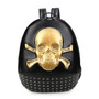 Leather Skull Rivet Backpack