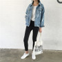 Women Basic Coat Denim Jacket Women Winter Denim Jacket For Women Jeans Jacket