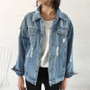 Women Basic Coat Denim Jacket Women Winter Denim Jacket For Women Jeans Jacket