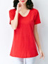 Casual Spaghetti Strap Embroidery Sleeveless T-Shirt