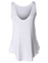 Casual Basic Scoop Neck Plain Sleeveless T-Shirt