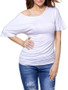 Casual One Shoulder Plain Short Sleeve T-Shirt