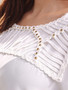 Casual Round Neck Beading Plain Bell Long Sleeve T-Shirt