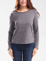 Casual Round Neck Bowknot Color Block Long Sleeve T-Shirt