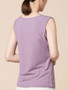 Casual V-Neck Hollow Out Plain Sleeveless T-Shirt