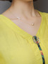 Casual V-Neck Beading Removable Tie Plain Blouse