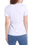 Casual Trendy Distressed Crew Neck Hollow Out Plain Short Sleeve T-Shirt