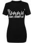 Casual V-Neck Excellent Trendy Letters Short Sleeve T-Shirt