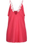 Casual Spaghetti Strap Racerback Plain Chiffon Sleeveless T-Shirt