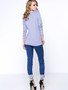 Casual Ruched Deep V-Neck Decorative Button Plain Long Sleeve T-Shirt