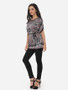 Casual Printed Batwing Extraordinary Round Neck Short-sleeve-t-shirt