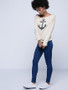 Casual Colorful One Shoulder Printed Long-Sleeve-T-Shirt