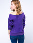 Casual Colorful One Shoulder Printed Long-Sleeve-T-Shirt