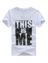 Casual This Is Me Trendy Printed Round Neck T-Shirt