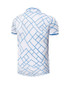 Casual Polo Collar Short Sleeve Geometric Printed T-Shirt