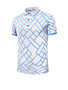 Casual Polo Collar Short Sleeve Geometric Printed T-Shirt