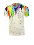 Casual Short Sleeve Round Neck Multi-Color Printed T-Shirt