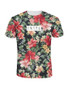 Casual Short Sleeve Crew Neck Floral Printed T-Shirt