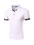 Casual Mens Polo Collar Short Sleeve T-Shirt