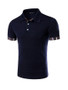 Casual Mens Polo Collar Short Sleeve T-Shirt