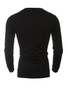 Casual Color Block Men's Long Sleeve T-Shirt