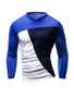 Casual Crew Neck Color Block Men's T-Shirt