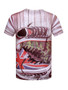 Casual Short Sleeve Crew Neck Shoes Printed T-Shirt