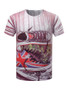 Casual Short Sleeve Crew Neck Shoes Printed T-Shirt