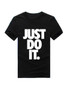 Casual Fashion Short Sleeve Round Neck Letters Printed T-Shirt