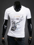 Casual Fashion V-Neck Printed T-Shirt