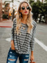 Fashion Long Sleeves Striped Sweater Tops