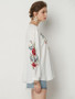 Short Sleeves V-neck Floral Blouses&shirts Tops