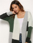 Solid Color Knitting Long Sleeves Cardigans Tops