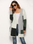 Solid Color Knitting Long Sleeves Cardigans Tops