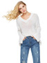 Sexy Long Sleeve  Solid Color V-Neck Sweater Tops