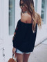 Off-the-shoulder Long Sleeves Blouse&shirt Tops