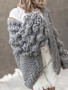 Hollow Knitting Cardigan Sweater