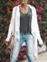 New Long Sleeve Cowl Neck Ruched Casual Fringed Knitted T-Shirt