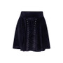 Mini Lace Up Pleated Skirt