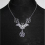 Gothic Pentagram Bats Necklace