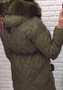 Army Green Pockets Fur Zipper Hooded Long Sleeve Fashion Outerwear