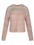 New Pink Round Neck Long Sleeve Going out Pullover Sweater